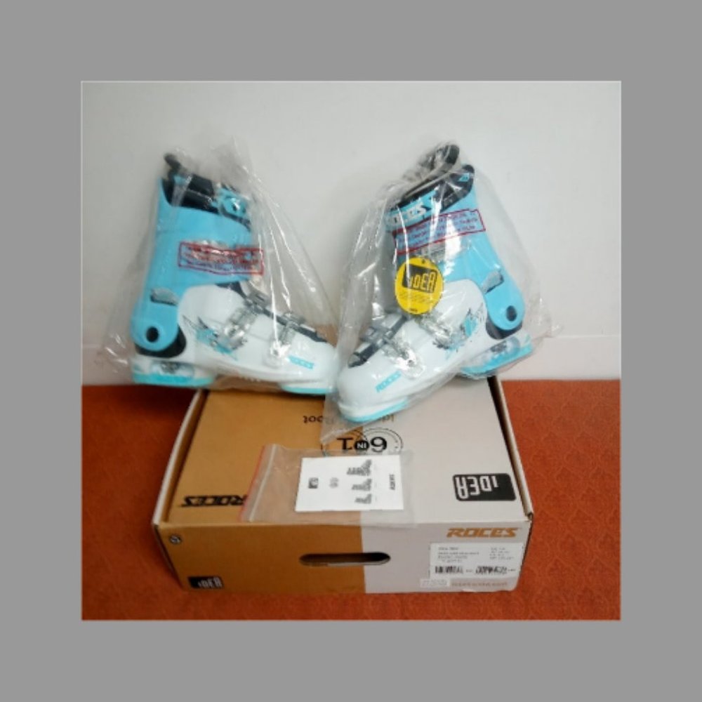 ROCES IDEA FREE 6 IN 1 ADJUSTABLE YOUTHS 4-7 SKI BOOTS MP 225-255 22.5-25.5 NIB